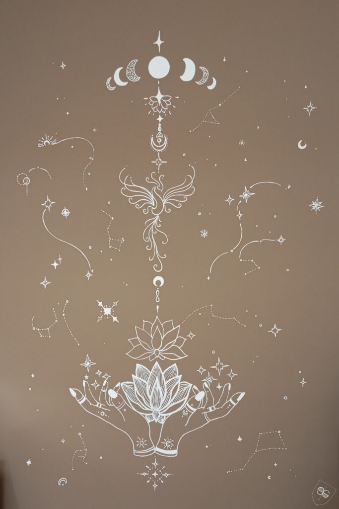 fresque zen avec logo